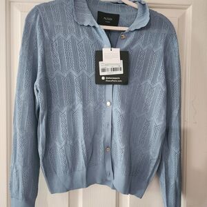 Women's Light Blue Knit Cardigan